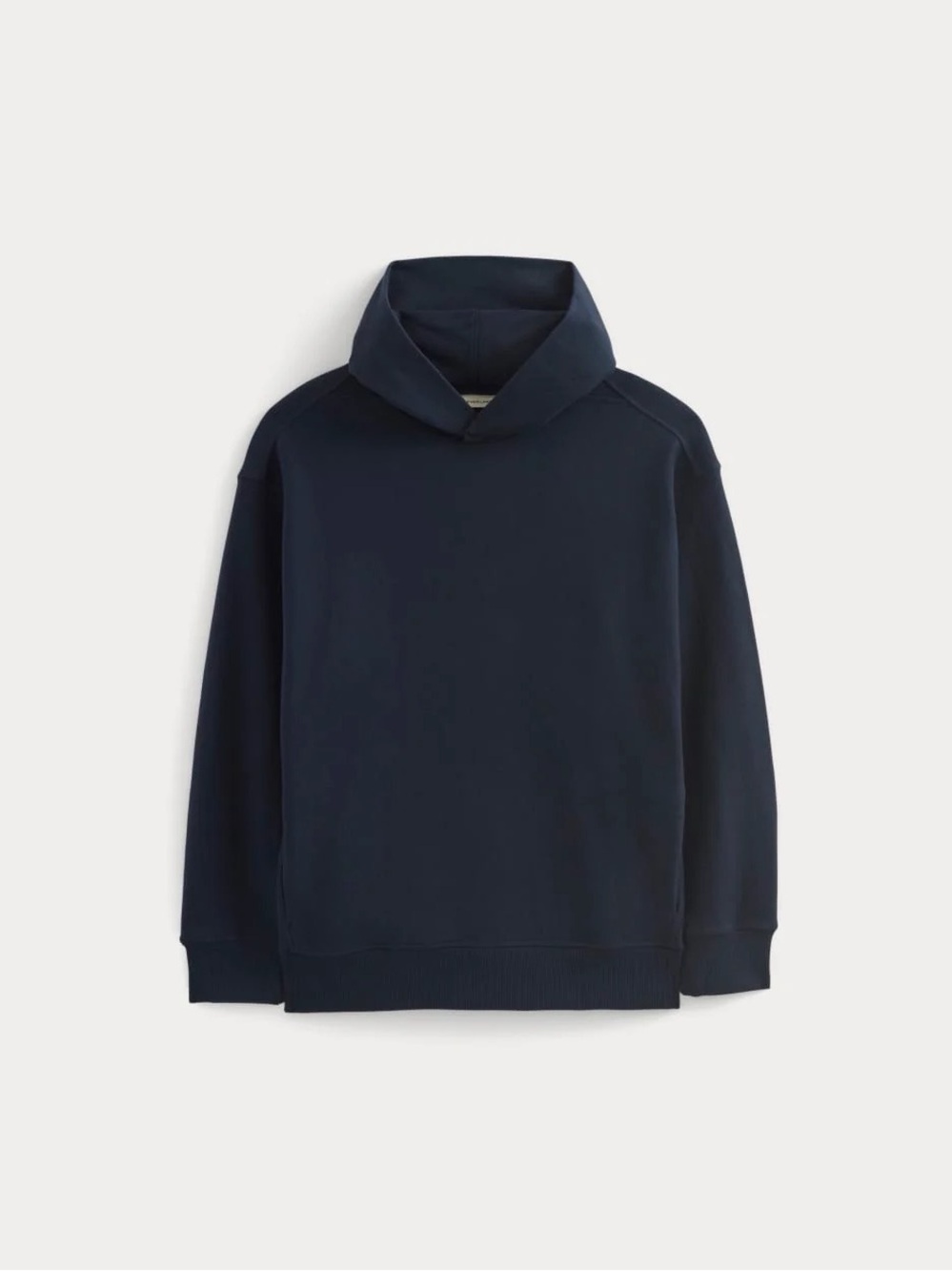 Everlane Navy Ribbed Hooded Sweatshirt